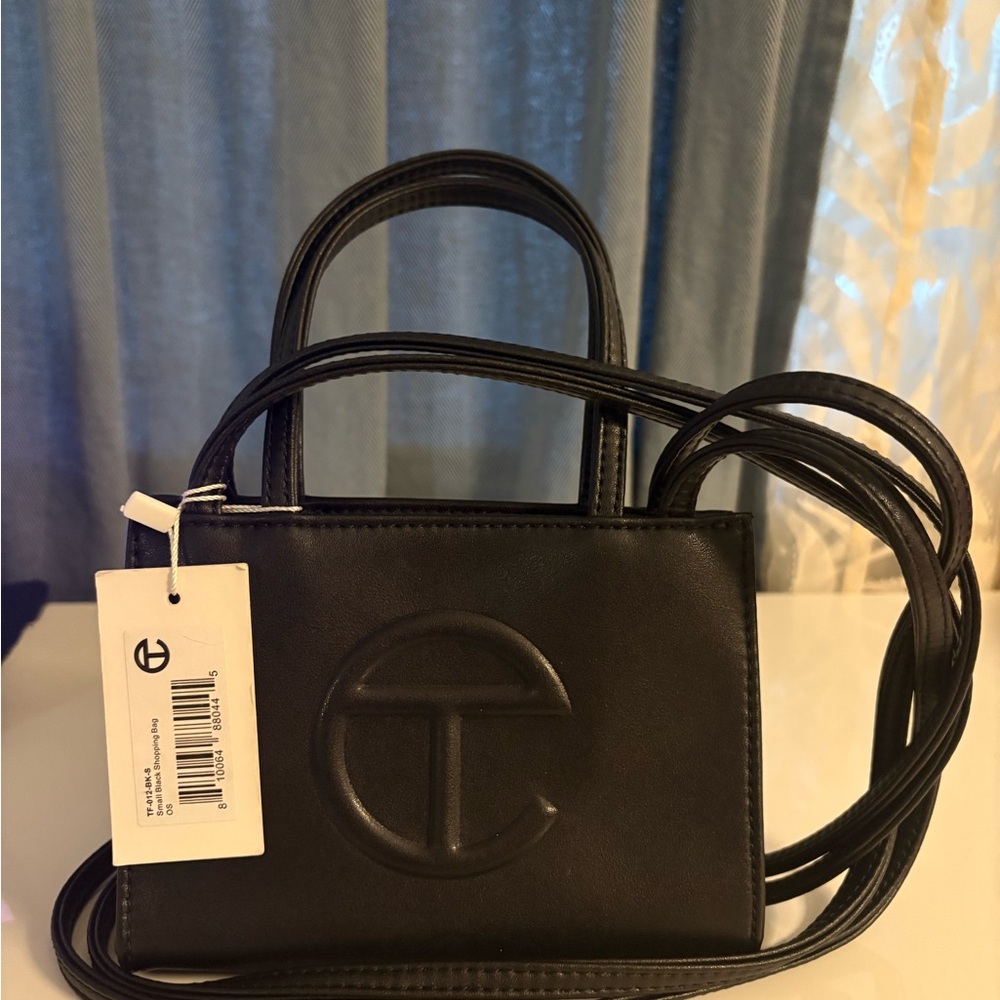 Telfar Black Mini Bag with Structured Design